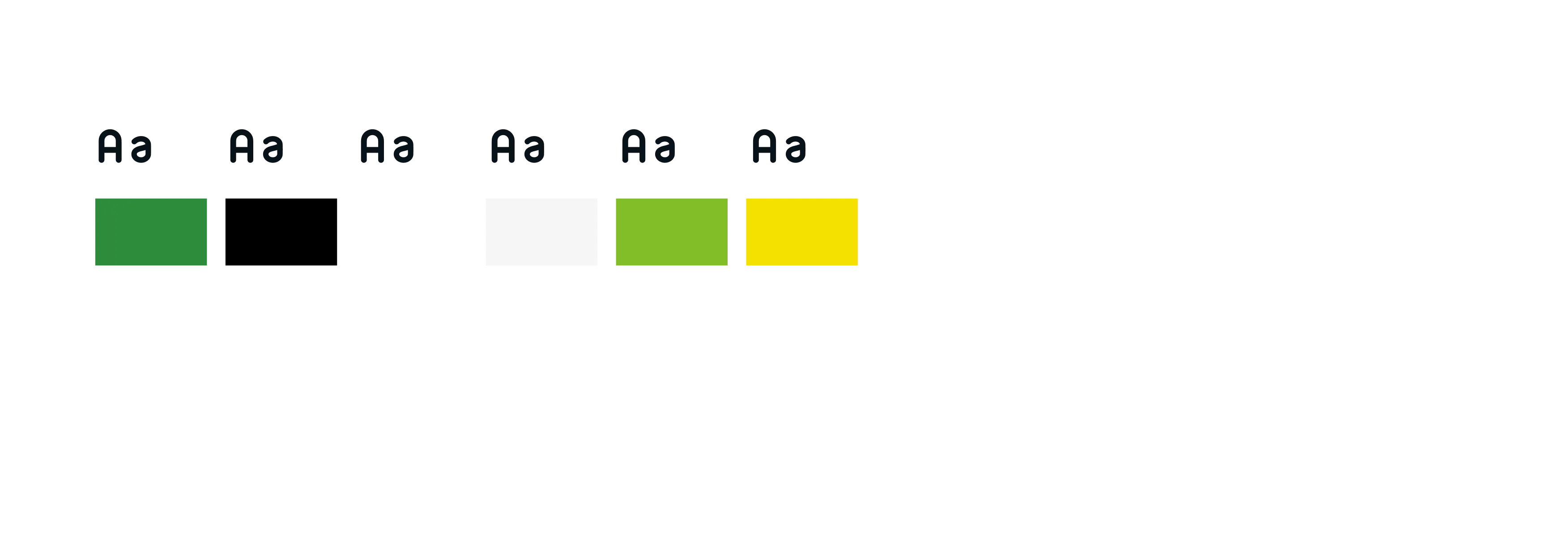 Amebaのブラン  ドカラー6種類。背景には2本の縄が描かれている。