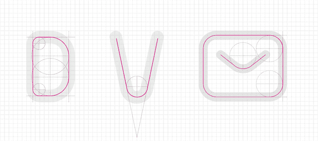 Ameba Sansを元にアイコンの意匠をおこしているイメージイラスト